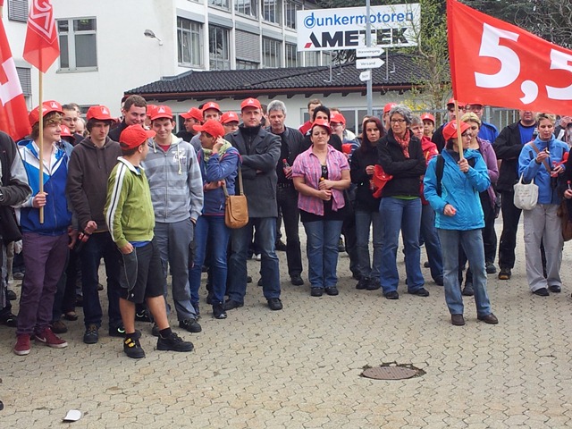 Warnstreik Bei Dunkermotoren In Bonndorf Ig Metall Lorrach